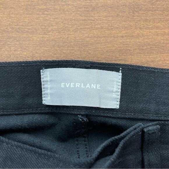 Everlane | Womens The Original Cheeky Jean Black Denim Straight Leg High Rise 27 - Picture 7 of 10